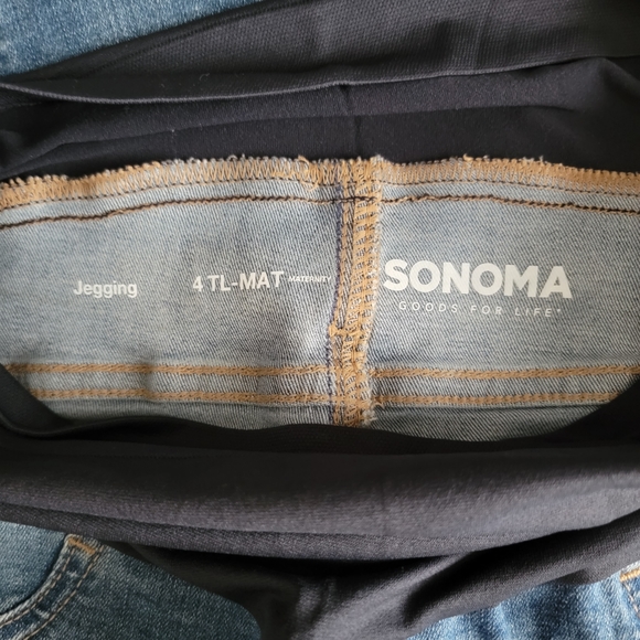 Maternity Sonoma Goods For LifeOver-The-Belly Jeggings - Size 4TLMAT - Picture 8 of 12